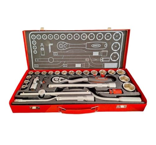 جعبه بکس 24 پارچه 6 پر درایو 1/2 اینچ هانسول Hansol مدل HS8524