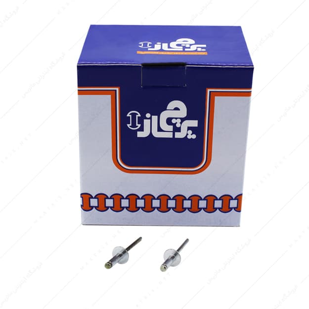 میخ پرچ گل پهن سایز 5×16 میلی متر برند پرچ ساز بسته 350 عددی