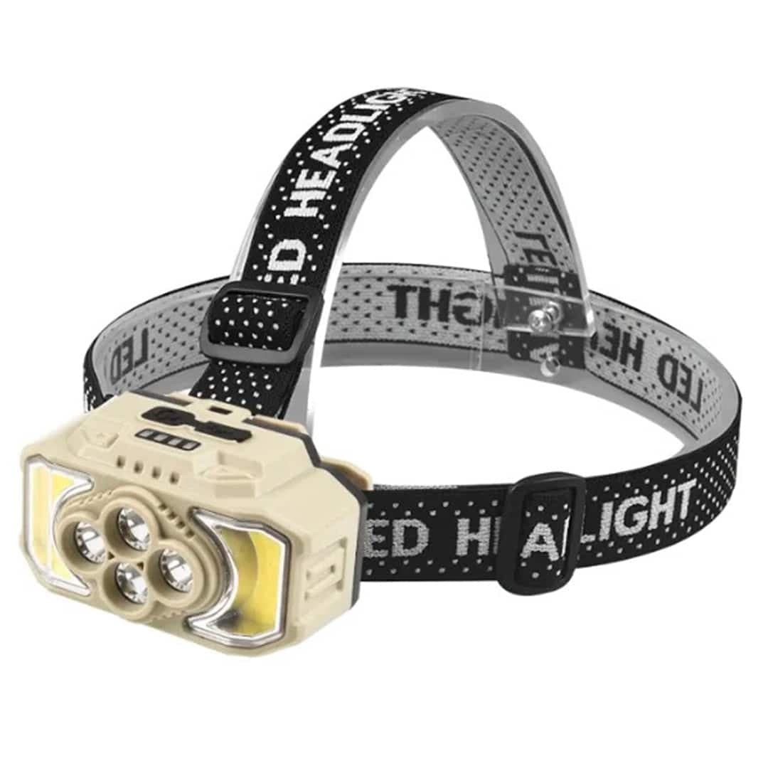 چراغ پیشانی COB+4 LED مدل HX-815