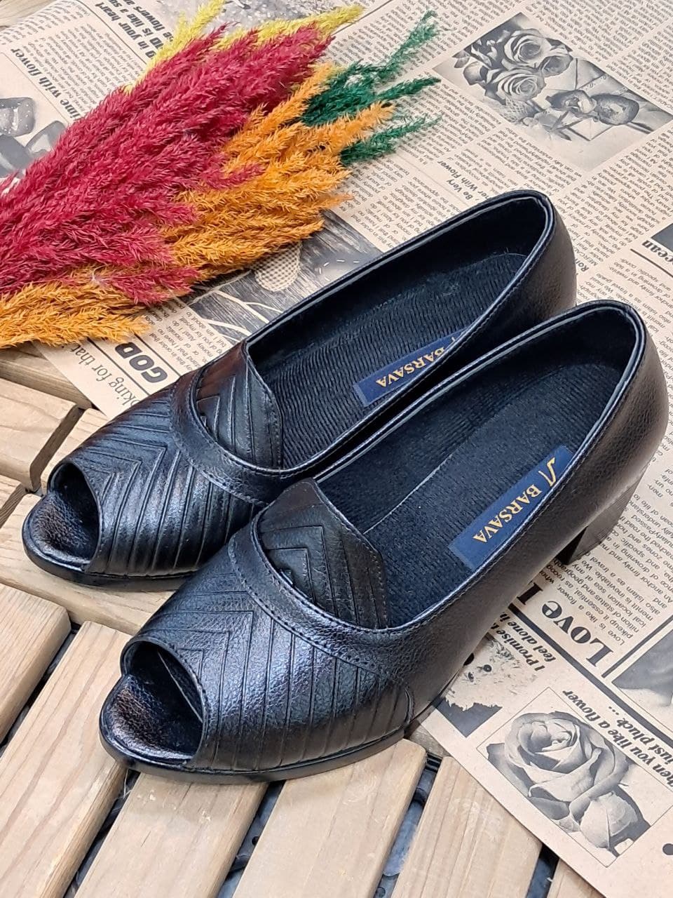 پاشنه دار جلو باز طرحدار کد ۰۰۳