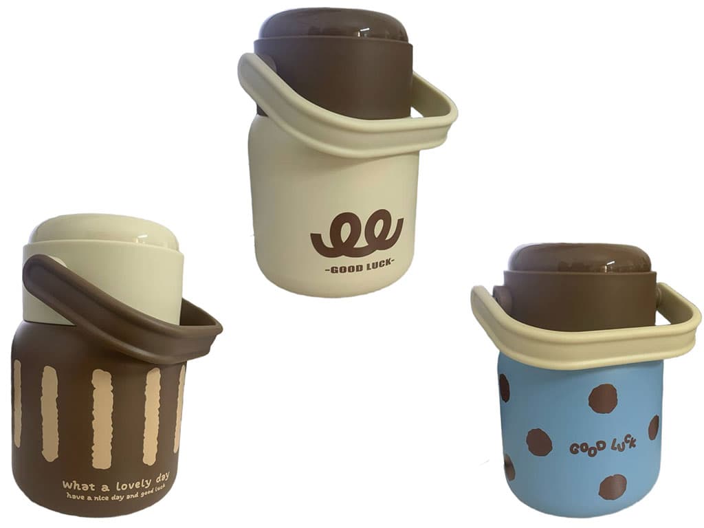 فلاسک غذا داخل استیل حجم 550 میل به همراه قاشق تاشوی استیل