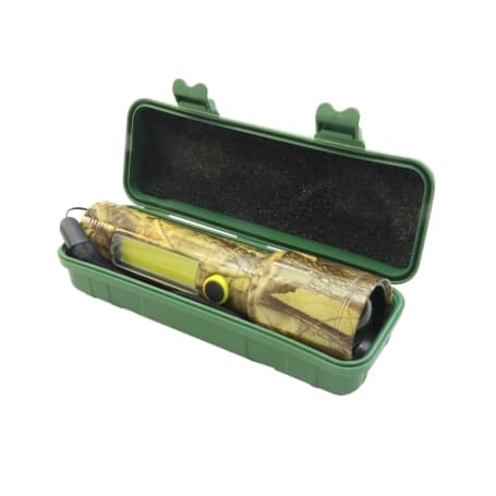 چراغ قوه پلیسی زوم دار مدل M50 با چراغ بغل COB دو رنگ