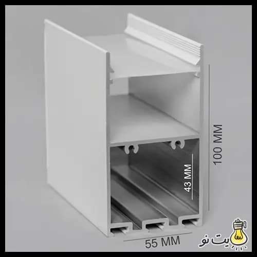 چراغ خطی روکار 5.5 سانت کد 12