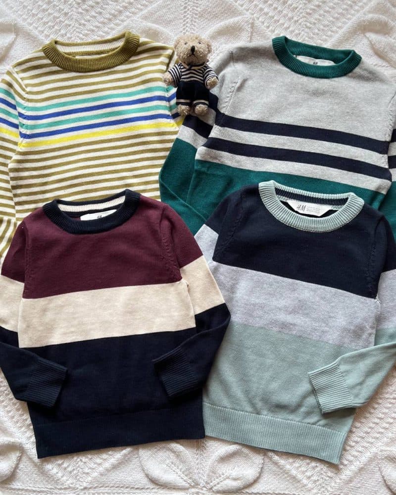 بلوز بافت راهرا پسرانه h&m