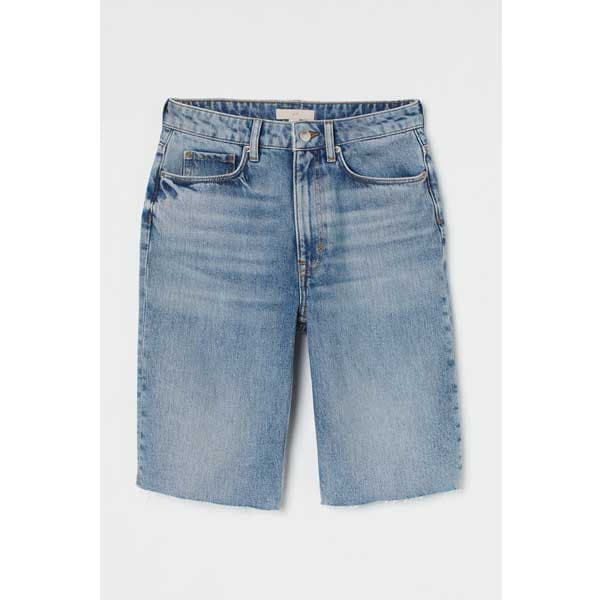 شلوارک جین دخترانه بچه گانه برند اچ اند ام مدل Slim Denim