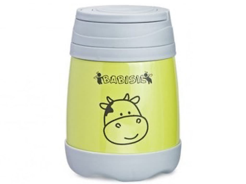 فلاسک غذا داخل استیل به همراه قاشق حجم 500 ML طرحدار Babisil
