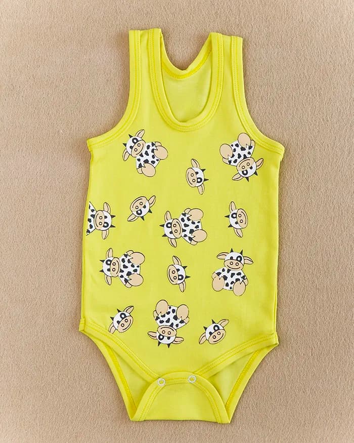 بادی نوزادی مدل گاو سیاه و سفید