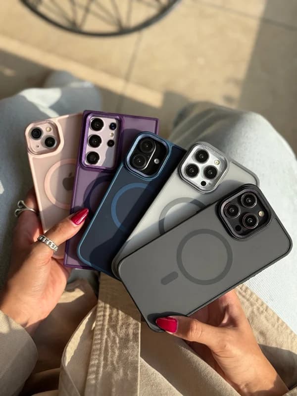 کاور گوشی آیفون لنز کربن مات مگ سیف