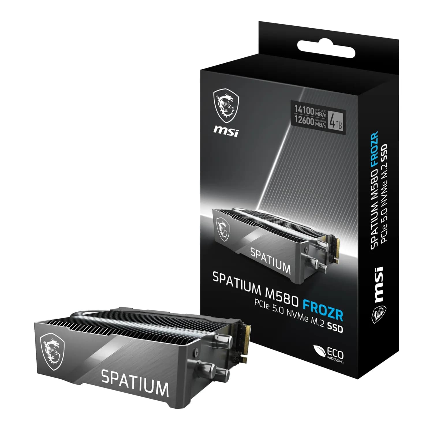 اس اس دی 4 ترابایت ام اس آی مدل MSI SPATIUM M580 PCIe 5.0 NVMe M.2 FROZR
