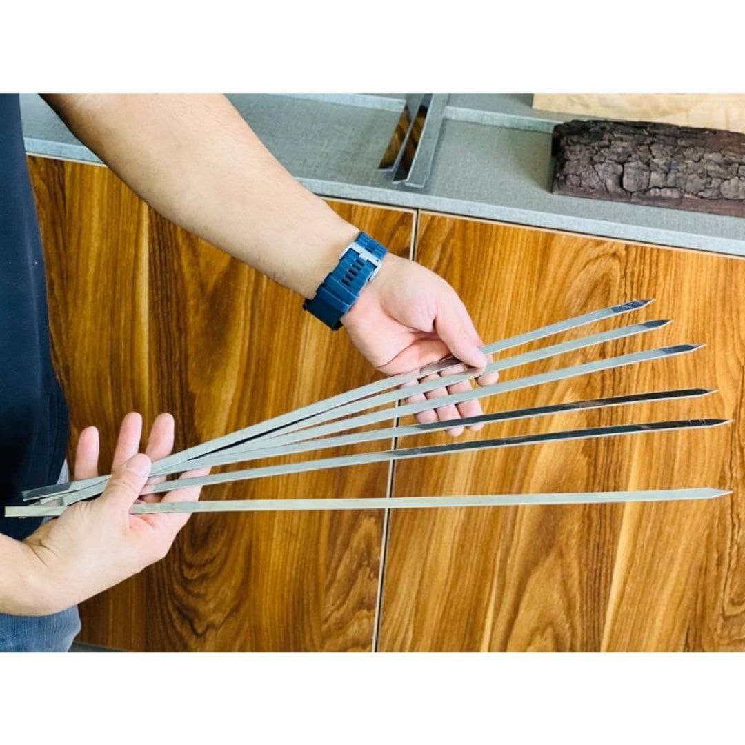 پک 6 عددی سیخ جوجه گالوانیزه