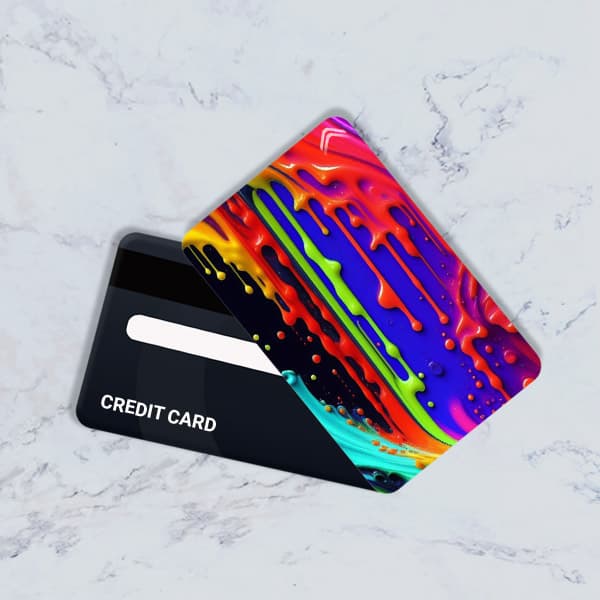 استیکر کارت بانکی مدل فانتزی رنگی کد CAE361-K