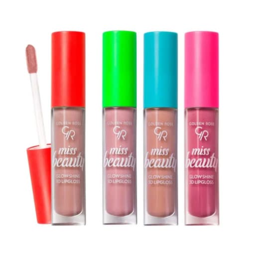 رژ لب مایع حجم دهنده میس بیوتی گلدن رز مدل Glow Shine