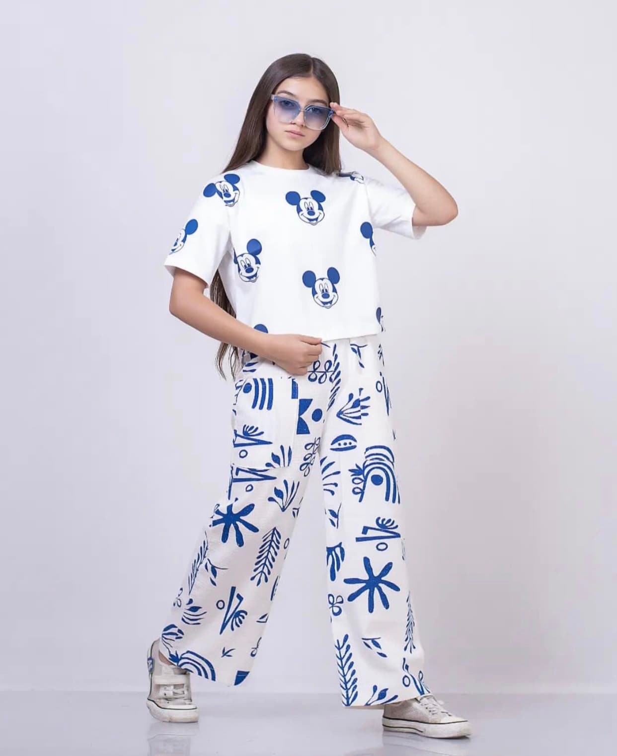 ست کراپ و شلوار دخترانه میکی موس