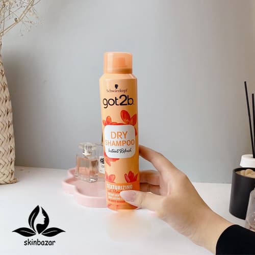 شامپو خشک گات تو بی شوارتز کف نارنجی مدل texturizing کد 648