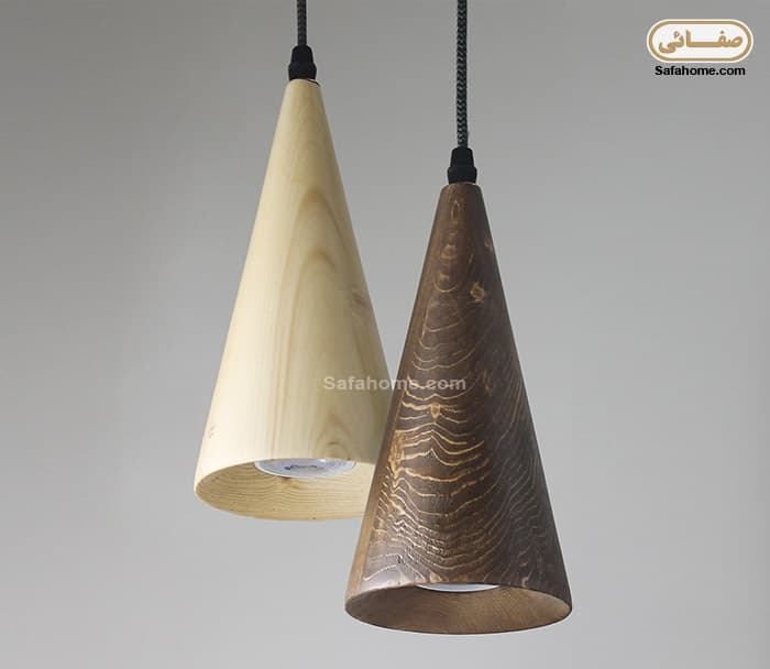 چراغ آویز چوبی انگاره طرح سرنا