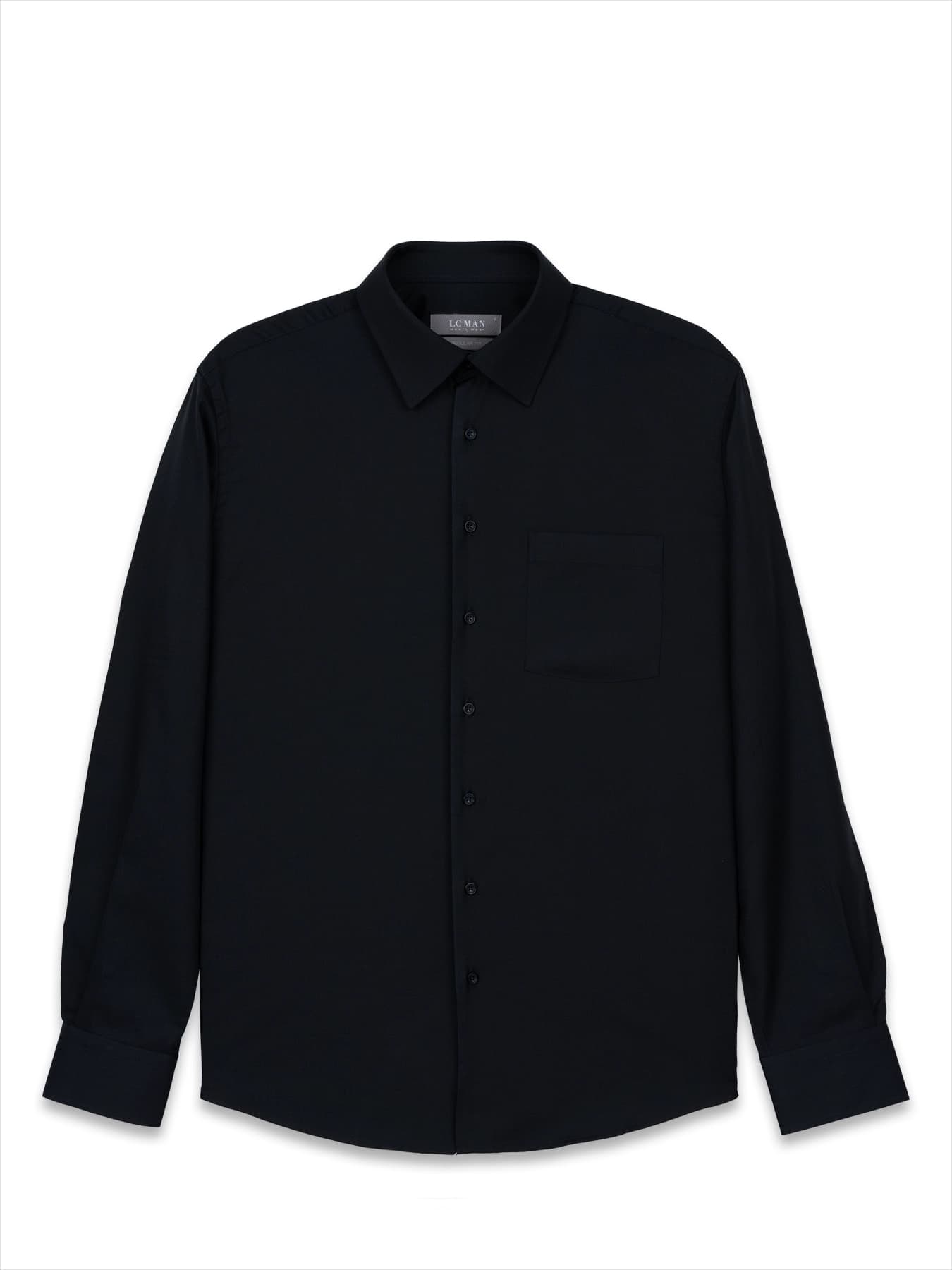 پیراهن آستین بلند سرمه ای تیره ال سی من 20