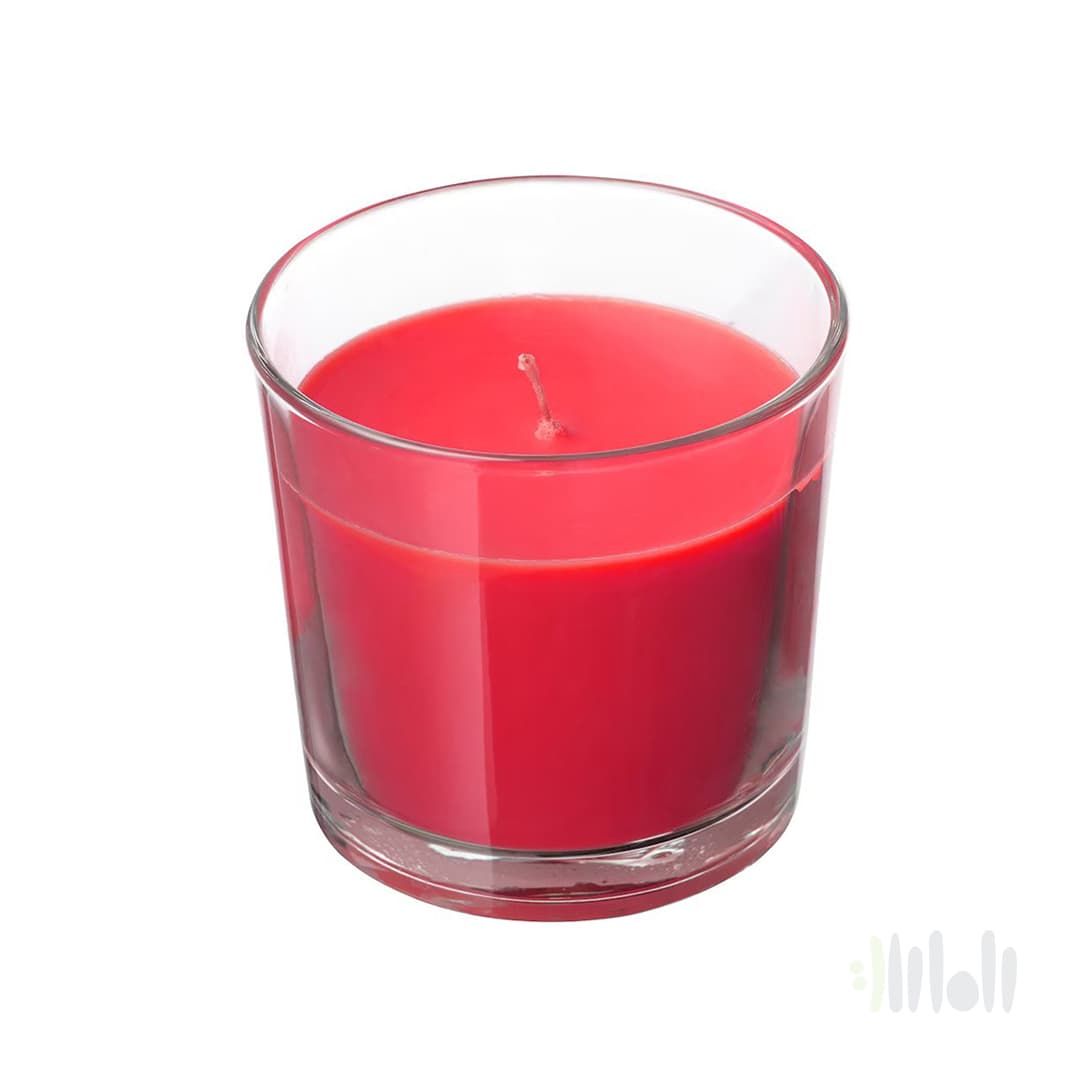 شمع لیوانی معطر آلبالو ایکیا SINNLIG