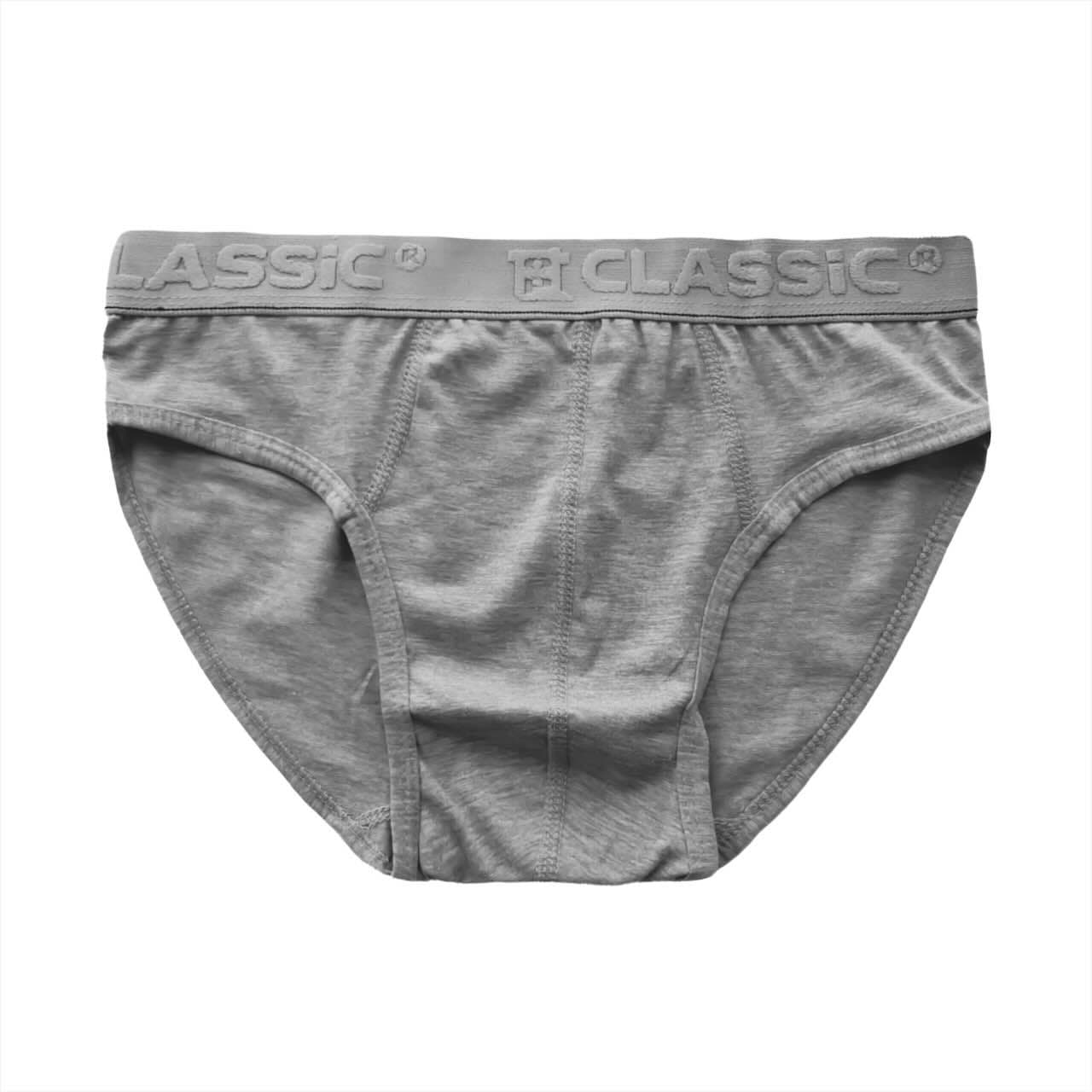 شورت نخی اسلیپ مردانه برند classic ساده طوسی کد 11007