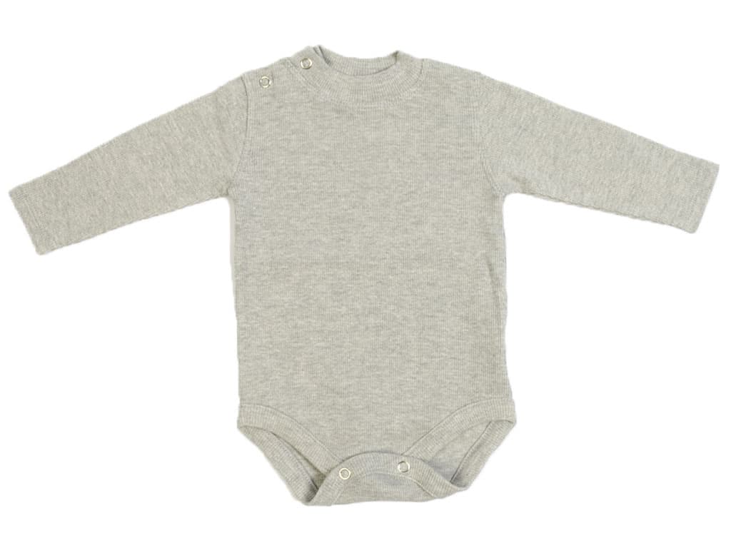 بادی نوزادی و کودک یقه سه سانت کبریتی خاکستری رنگ آدمک Adamak