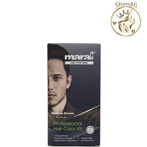 کیت رنگ مو مردانه مارال رنگ Medium Brown