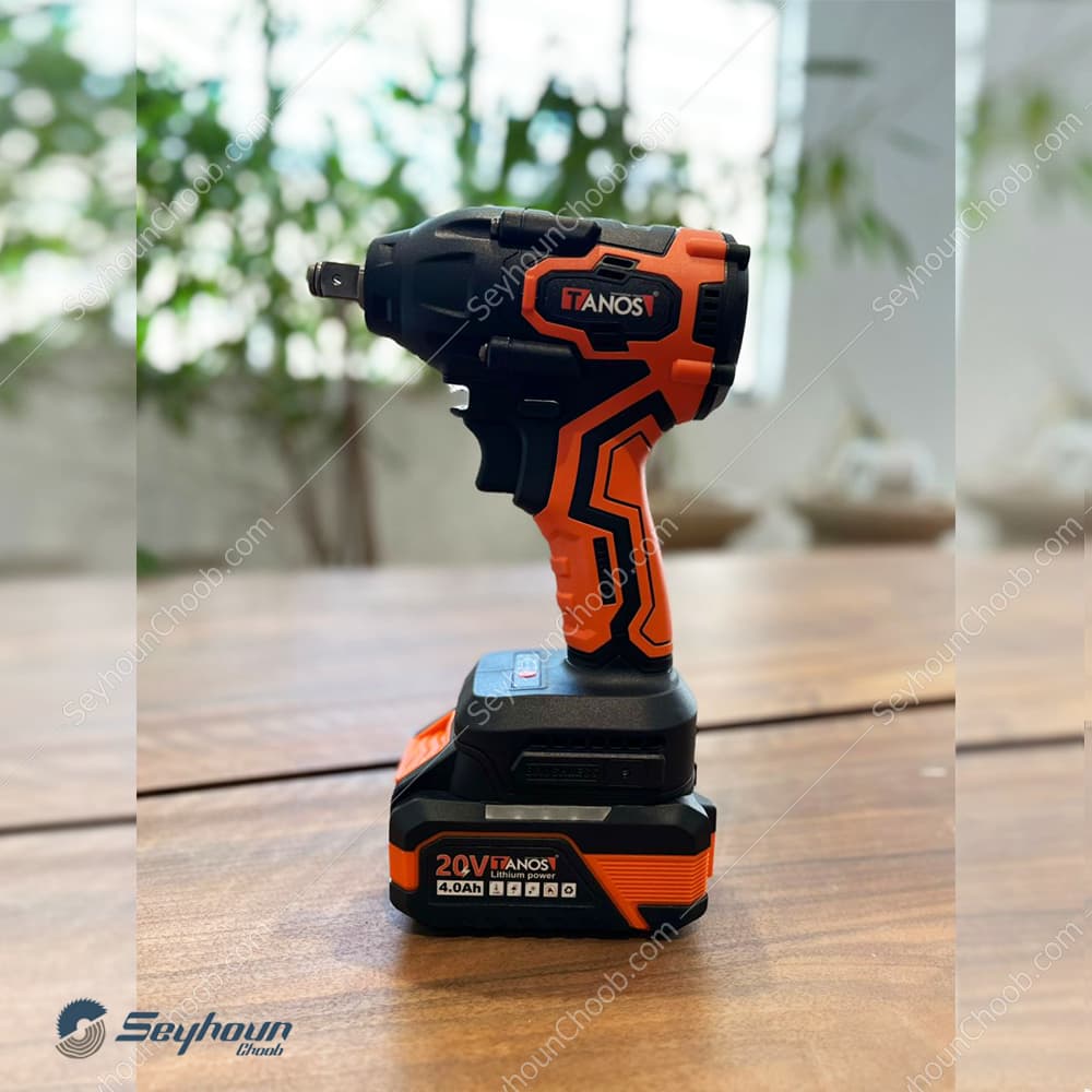 بکس شارژی 20 ولت براشلس 500 نیوتن تانوس مدل TANOS CLI-02-500