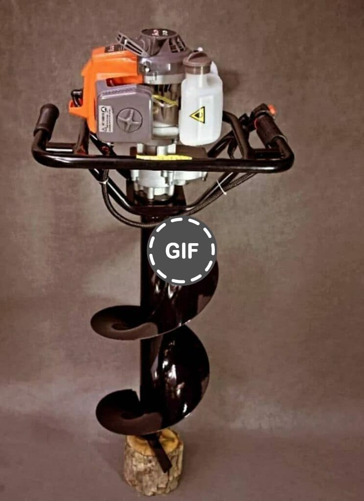 چاله کن بنزینی طرح اشتیل همراه مته ۳۰ سانت