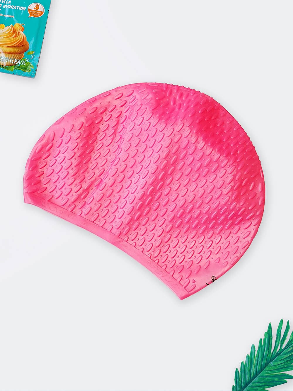 کلاه استخر صورتی زنانه برند اسپیدو ( Speedo ) مناسب برای مو های بلند بانوان سیلیکونی طرح پفکی