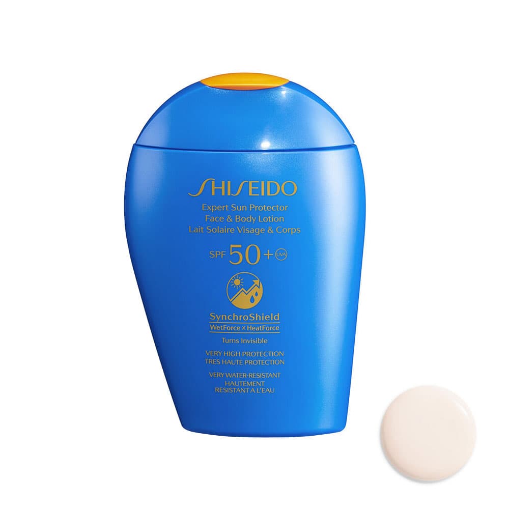 لوسیون ضد آفتاب صورت و بدن Expert SPF 50 حجم ۱۵۰ میلیلیتر شیسیدو SHISEIDO
