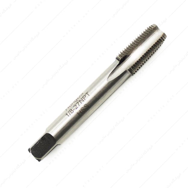 قلاویز ماشینی مستقیم HSS سایز 1/8 اینچ 27 دنده NPT برند هانگدا