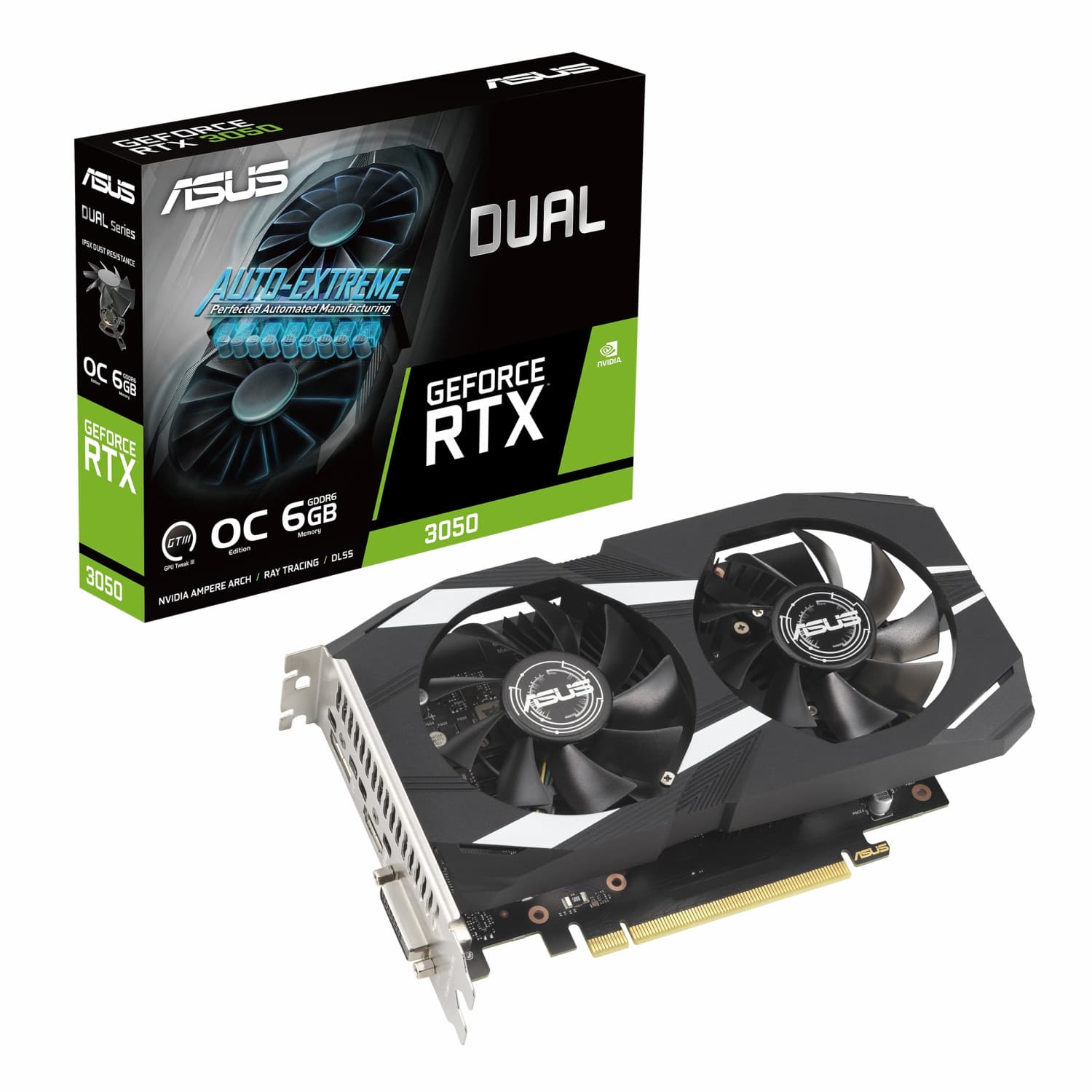 کارت گرافیک ایسوس Dual RTX 3050 6GB OC