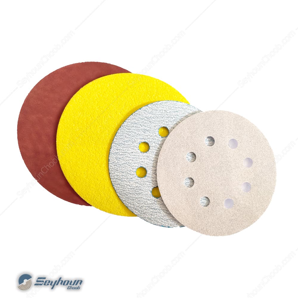 کاغذ سنباده گرد پشت کرکی قطر 180 میلی متر مش 220-40