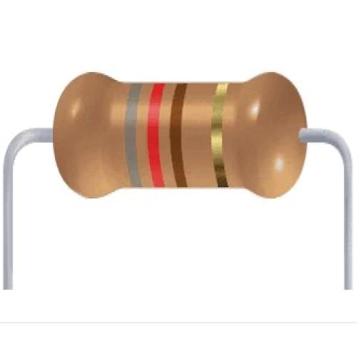 مقاومت دیپ 820 اهم تلرانس 5%