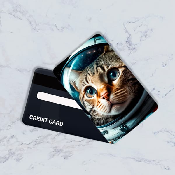 استیکر کارت بانکی مدل فانتزی گربه کد CAD115-K