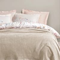 پتو یک نفره نرم یاتاش هالی بژ