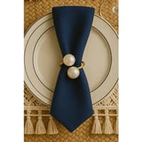 حلقه دستمال سفره 6 عددی امتوری هوم طلایی