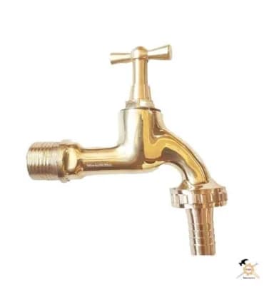 شیر آب حیاطی برنجی 1/2