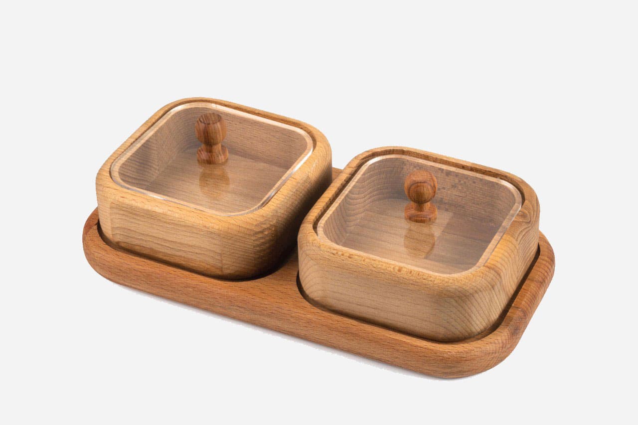 اردو خوری مربع 2 خانه چوبی نیوهوم NH25-1010