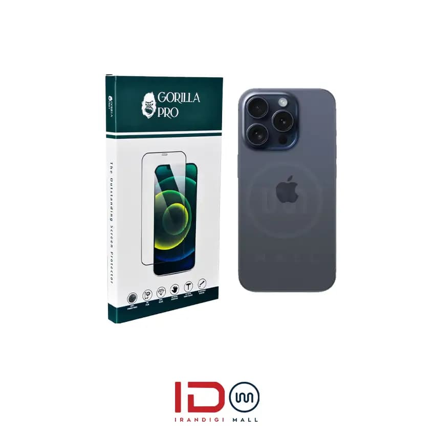 گلس و محافظ هیدروژلی (شفاف) بدنه گوشی اپل مدل iPhone 15 Pro