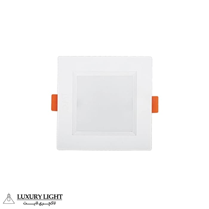 پنل توکار سقفی مربعی 7 وات پارس شعاع توس مدل سولاریس برش 7