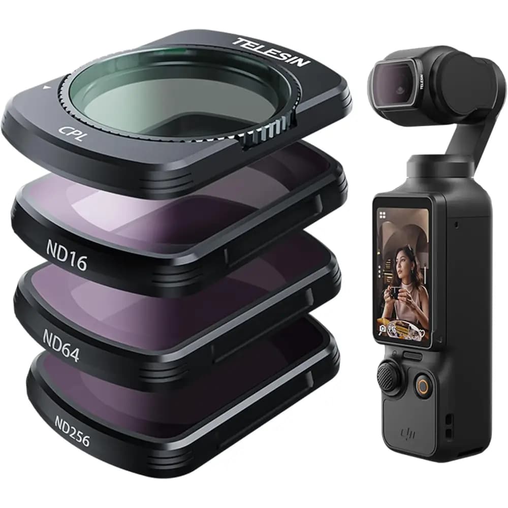 پک 4 عددی فیلترلنز تلسین برای TELESIN Magnetic Lens Filter Kit for Osmo Pocket 3