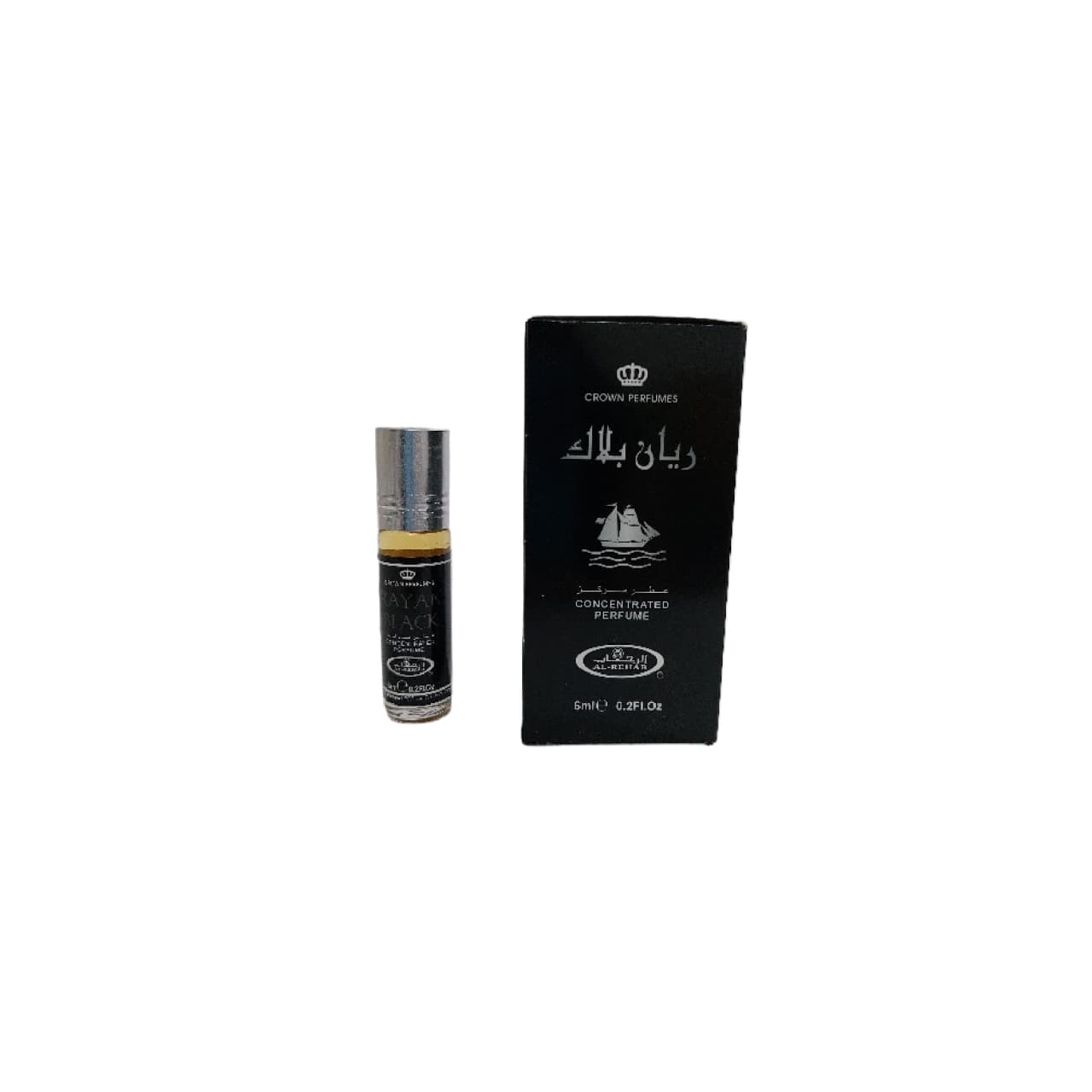 پرفیوم زنانه مردانه الرحاب مدل ریان بلاک رایان بلک حجم ۶ میل
