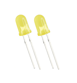 LED زرد مات 5mm بسته 20 تایی