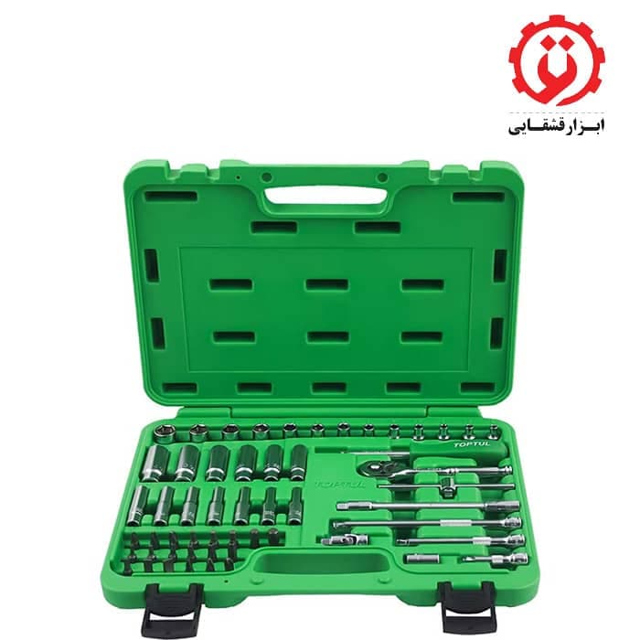 جعبه بکس 1/4 اینچ 6 پر 55 پارچه تاپ تول مدل GCAI5501