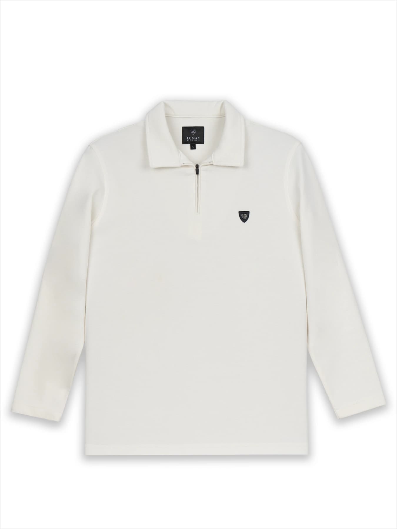 پلیور یقه شکاری سفید ال سی من 69