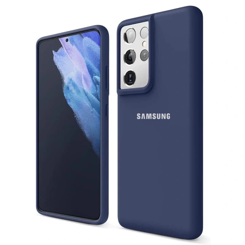 کاور سیلیکونی تک رنگ اورجینال Samsung Galaxy S21 Ultra مدل پاک کنی اصل (ساخت ویتنام)