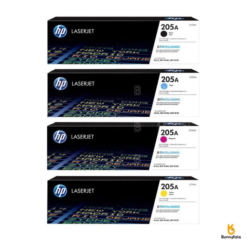 کارتریج ست چهار رنگ اچ پی مدل 205A CMYK