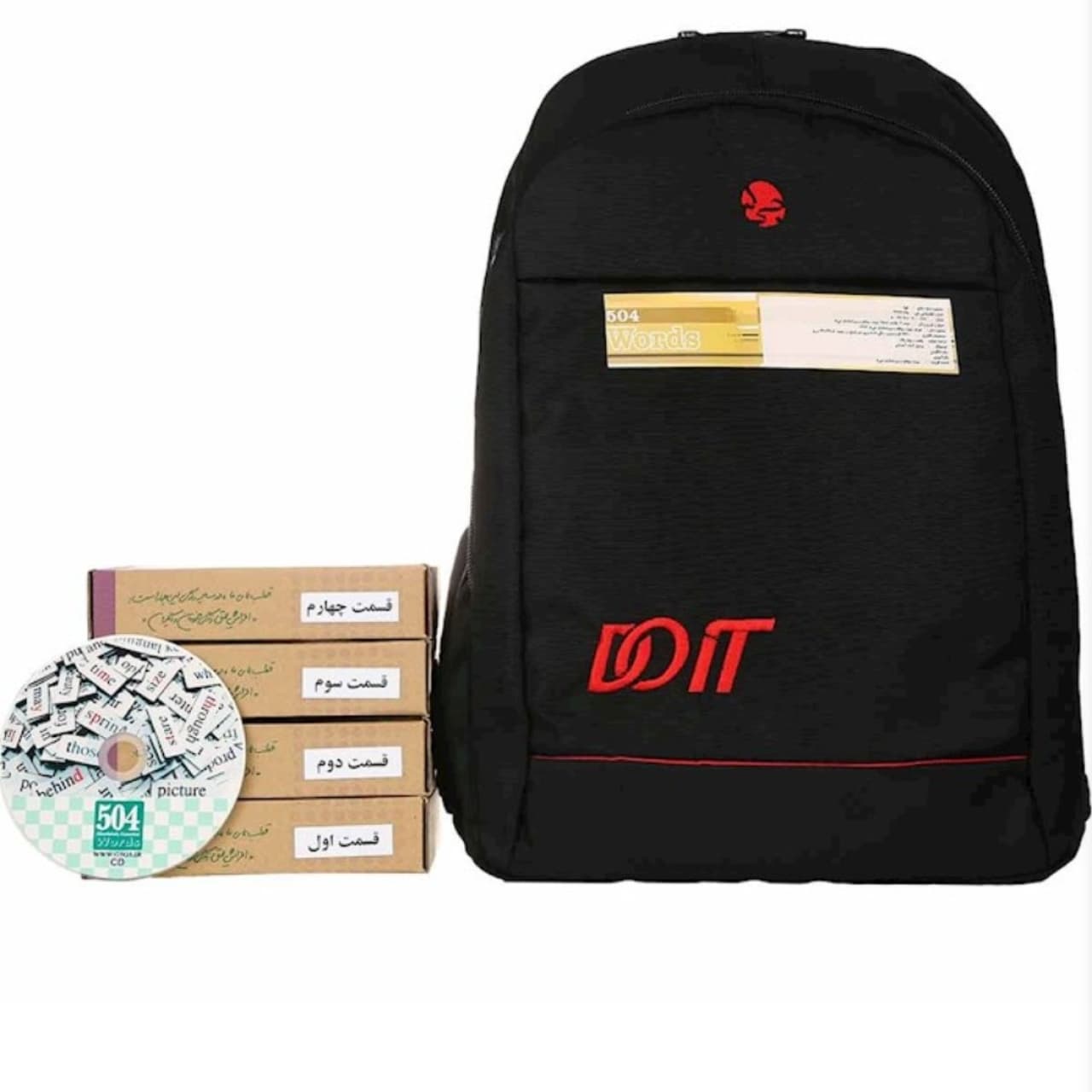 آموزش ۵۰۴ واژه ضروری انگلیسی جی برگ به همراه کیف کوله پشتی