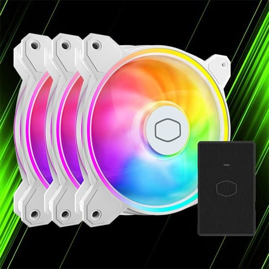 فن کیس کولر مستر MasterFan MF120 Halo2 بسته 3 عددی