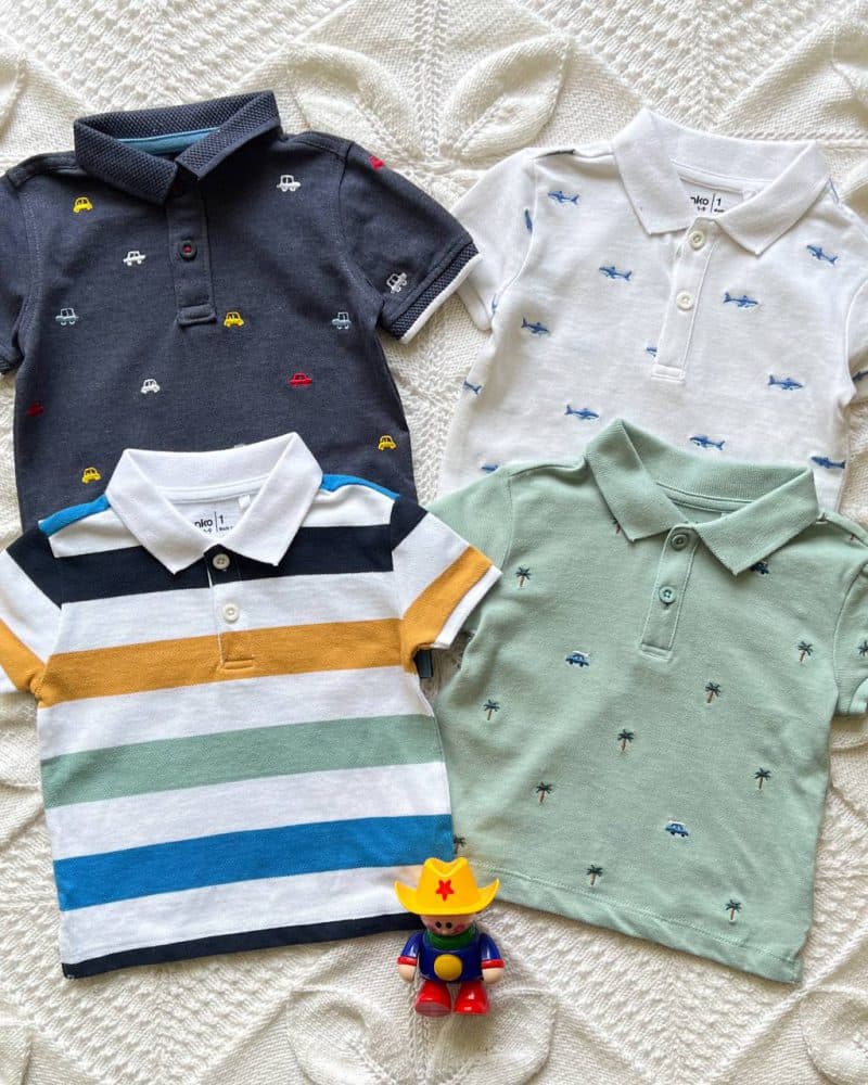 تیشرت جودون یقه دار ( ماشین ، نخل ، کوسه ، راهرا ) anko , next