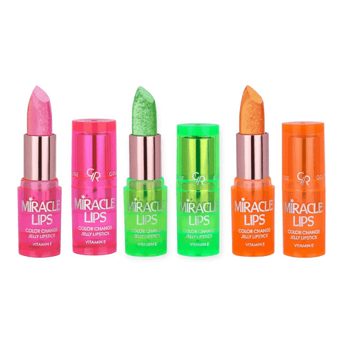 رژ لب ژله ای حرارتی گلدن رز مدل Miracle Lips